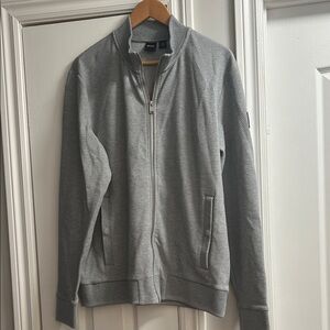 Hugo Boss Cotton blend zip-up Sweater